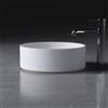 neoro n50 lavabo da appoggio Ø 40 A: 14 cm, con superficie facile da pulire, BN0108WM, n50 bianco opaco [Lavabi > Lavabi da Appoggio]