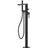 Avenarius Line 230 rubinetto vasca a pavimento, miscelatore monocomando, 2306110040, Line 230 nero opaco [Rubinetteria Bagno > Rubinetteria Vasca]