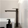 Mariner Quadra rubinetto lavabo con corpo del rubinetto rialzato, QUA0052-GM, Quadra antracite spazzolato [Rubinetteria Bagno > Rubinetteria Lavabo]