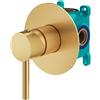 Mariner Logica set doccia, incluso corpo incasso, LOG1900-OB+INT9035-00, Logica oro spazzolato [Rubinetteria Bagno > Rubinetteria Doccia]