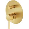Mariner Logica rubinetto vasca/doccia per 2-3 uscite, per corpo incasso, LOG1901-OB, Logica oro spazzolato [Rubinetteria Bagno > Rubinetteria Doccia]
