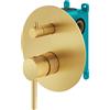 Mariner Logica set vasca/doccia per 2-3 uscite, incluso corpo incasso, LOG1901-OB+INT9036-00, Logica oro spazzolato [Rubinetteria Bagno > Rubinetteria Doccia]