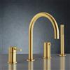 Mariner Logica rubinetto vasca 4 fori per montaggio su bordo vasca, LOG0125-OB, Logica oro spazzolato [Rubinetteria Bagno > Rubinetteria Vasca]