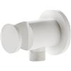 Mariner presa d'acqua in metallo con supporto doccetta rotonda, WLS0300-BO, Arya; Logica; Tao; Uno bianco opaco [Rubinetteria Bagno > Prese d'Acqua]