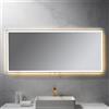 neoro n50 Metal Touch specchio illuminato La: 160 cm, con illuminazione su tutto il perimetro, diretta + indiretta, BN0019MI, n50 [Specchi > Specchi]