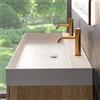 neoro n50 cube lavabo doppio La: 120,5 P: 51,5 cm, BN0141WM, n50 bianco opaco [Lavabi > Lavabi Doppi]