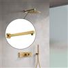 Fortis braccio doccetta, squadrato, 50745740BG, Universal oro spazzolato [Rubinetteria Bagno > Soffioni Doccia]