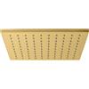 Fortis soffione doccia in metallo, squadrato La: 250 P: 250 mm, 7592504BG, Universal oro spazzolato [Rubinetteria Bagno > Soffioni Doccia]