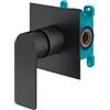 Mariner Arya set doccia per 1 uscita, incluso corpo incasso, ARY1900-NO+INT9035-00, Arya nero opaco [Rubinetteria Bagno > Rubinetteria Doccia]