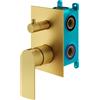 Mariner Arya set vasca/doccia per 2-3 uscite, incluso corpo incasso, ARY1901-OB+INT9036-00, Arya oro spazzolato [Rubinetteria Bagno > Rubinetteria Doccia]