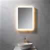 neoro n50 Metal Touch specchio illuminato La: 50 cm, con illuminazione su tutto il perimetro, diretta + indiretta, BN0025MI, n50 [Specchi > Specchi]