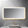 neoro n50 Metal Touch specchio illuminato La: 140 cm, con illuminazione su tutto il perimetro, diretta + indiretta, BN0030MI, n50 [Specchi > Specchi]