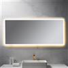 neoro n50 Metal Touch specchio illuminato La: 160 cm, con illuminazione su tutto il perimetro, diretta + indiretta, BN0031MI, n50 [Specchi > Specchi]