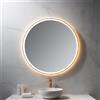 neoro n50 Metal Touch specchio illuminato Ø 100 cm, con illuminazione su tutto il perimetro, diretta + indiretta, BN0023MI, n50 [Specchi > Specchi]