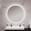 neoro n50 Metal Touch specchio illuminato Ø 120 cm, con illuminazione su tutto il perimetro, diretta + indiretta, BN0024MI, n50 [Specchi > Specchi]
