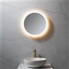 neoro n50 Metal Touch specchio illuminato Ø 50 cm, con illuminazione su tutto il perimetro, diretta + indiretta, BN0032MI, n50 [Specchi > Specchi]