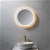 neoro n50 Metal Touch specchio illuminato Ø 50 cm, con illuminazione su tutto il perimetro, diretta + indiretta, BN0020MI, n50 [Specchi > Specchi]