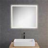 neoro n30 specchio illuminato La: 80 cm, con illuminazione su tutto il perimetro, diretta + indiretta, BN0003MI, n30 [Specchi > Specchi]
