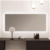 neoro n30 specchio illuminato La: 160 cm, con illuminazione su tutto il perimetro, diretta + indiretta, BN0007MI, n30 [Specchi > Specchi]