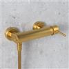 Fortis Brera rubinetto doccia monocomando, esterno, 7851100BG, Brera oro spazzolato [Rubinetteria Bagno > Rubinetteria Doccia]