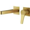 Mariner Kobra rubinetto lavabo a parete, proiezione: 174 mm, per corpo incasso move, KOB1000-OB+BOQ0060-OB, Kobra oro spazzolato [Rubinetteria Bagno > Rubinetteria Lavabo]