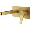 Mariner Kobra rubinetto lavabo a parete, proiezione: 174 mm, incluso corpo incasso, KOB0055-OB, Kobra oro spazzolato [Rubinetteria Bagno > Rubinetteria Lavabo]