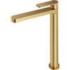 Mariner Uno rubinetto lavabo con corpo del rubinetto rialzato, UNO0052-OB, Uno oro spazzolato [Rubinetteria Bagno > Rubinetteria Lavabo]
