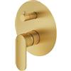Mariner Uno rubinetto vasca/doccia per 2-3 uscite, per corpo incasso, UNO1901-OB, Uno oro spazzolato [Rubinetteria Bagno > Rubinetteria Doccia]