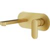 Mariner Uno rubinetto lavabo a parete proiezione: 220 mm, incluso corpo incasso, UNO0055-OB, Uno oro spazzolato [Rubinetteria Bagno > Rubinetteria Lavabo]