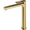 Mariner Otto rubinetto lavabo con corpo del rubinetto rialzato, OTT0052-OB, Otto oro spazzolato [Rubinetteria Bagno > Rubinetteria Lavabo]