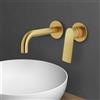 Mariner Tao rubinetto lavabo a parete proiezione: 212 mm, per corpo incasso move, TAO1000-OB+BOT0058-OB, Tao oro spazzolato [Rubinetteria Bagno > Rubinetteria Lavabo]