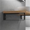 neoro n50 supporto consolle con portasciugamani, BN000005, n50 nero opaco [Mobili da Bagno > Accessori per Mobili da Bagno]