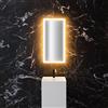 neoro n60 armadietto a specchio La: 40 cm con 1 anta battuta a sinistra, con illuminazione su tutto il perimetro, per la Svizzera, BN0497MI, n60 [Armadietti a Specchio > Armadietti a Specchio]