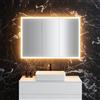 neoro n60 armadietto a specchio La: 120 cm con 3 ante, con illuminazione su tutto il perimetro, BN0494MI, n60 [Armadietti a Specchio > Armadietti a Specchio]