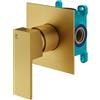 Mariner Quadra set doccia, incluso corpo incasso, QUA1900-OB+INT9035-00, Quadra oro spazzolato [Rubinetteria Bagno > Rubinetteria Doccia]