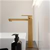 Mariner Quadra rubinetto lavabo con corpo del rubinetto rialzato, QUA0052-OB, Quadra oro spazzolato [Rubinetteria Bagno > Rubinetteria Lavabo]