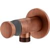 Mariner presa d'acqua in metallo con supporto doccetta rotonda, WLS0300-RS, Arya; Logica; Tao; Uno rame opaco vintage [Rubinetteria Bagno > Prese d'Acqua]