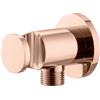 Mariner presa d'acqua in metallo con supporto doccetta rotonda, WLS0300-RG, Arya; Logica; Tao; Uno oro rosa [Rubinetteria Bagno > Prese d'Acqua]