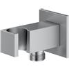 Mariner presa d'acqua in metallo con supporto doccetta squadrato, WLS0301-CS, Kobra; Otto; Quadra cromo spazzolato [Rubinetteria Bagno > Prese d'Acqua]