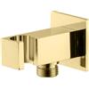 Mariner presa d'acqua in metallo con supporto doccetta squadrato, WLS0301-OR, Kobra; Otto; Quadra oro [Rubinetteria Bagno > Prese d'Acqua]