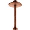 Mariner braccio doccia in acciaio inox per installazione a soffitto, WLS3143-RS, Arya; Kobra; Logica; Quadra; Tao; Uno rame opaco vintage [Rubinetteria Bagno > Soffioni Doccia]