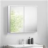 evineo ineo PRO armadietto a specchio con illuminazione del lavabo per la Svizzera La: 80 A: 71 P: 18 cm, 2 ante, BEA053MI, ineo PRO [Armadietti a Specchio > Armadietti a Specchio]