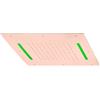 Mariner pannello pioggia in acciaio inox con illuminazione, per installazione a soffitto, WLS3710-RG, Arya; Kobra; Logica; Quadra; Tao; Uno oro rosa [Rubinetteria Bagno > Soffioni Doccia]