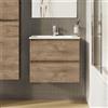 evineo ineo2 mobile La: 60 cm, 2 scomparti estraibili, con maniglia incassata, per evineo ineo2 lavabo,, BE0700OP, ineo2 [Mobili da Bagno > Mobili Lavabo]