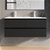 evineo ineo2 mobile La: 120 cm, 3 scomparti estraibili, con maniglia incassata, per evineo ineo2 lavabo doppio,, BE0703BM, ineo2 [Mobili da Bagno > Mobili Lavabo]