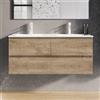 evineo ineo2 mobile La: 120 cm, 3 scomparti estraibili, con maniglia incassata, per evineo ineo2 lavabo doppio,, BE0703OP, ineo2 [Mobili da Bagno > Mobili Lavabo]