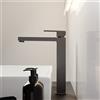Mariner Quadra rubinetto lavabo con corpo del rubinetto rialzato, QUA0052-GR, Quadra grafite opaco [Rubinetteria Bagno > Rubinetteria Lavabo]