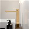 Mariner Quadra rubinetto lavabo con corpo del rubinetto rialzato, QUA0052-OR, Quadra oro [Rubinetteria Bagno > Rubinetteria Lavabo]