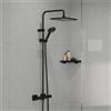 hansgrohe Vernis Shape colonna doccia con termostatico, 26429670, Vernis Shape nero opaco [Rubinetteria Bagno > Colonne Doccia]