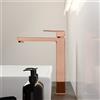 Mariner Quadra rubinetto lavabo con corpo del rubinetto rialzato, QUA0052-RG, Quadra oro rosa [Rubinetteria Bagno > Rubinetteria Lavabo]